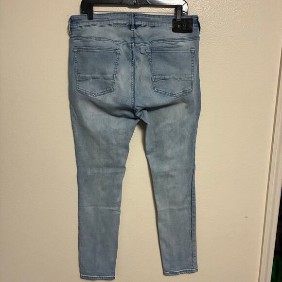 Pacsun Active Stretch Skinny Blue Jeans Mens Size 34x32 - Picture 4 of 10